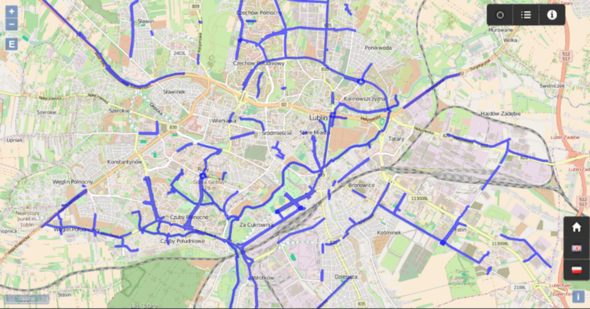 mapa rowerowa lublin Mobile] Mapa Infrastruktury Rowerowej Lubelszczyzny